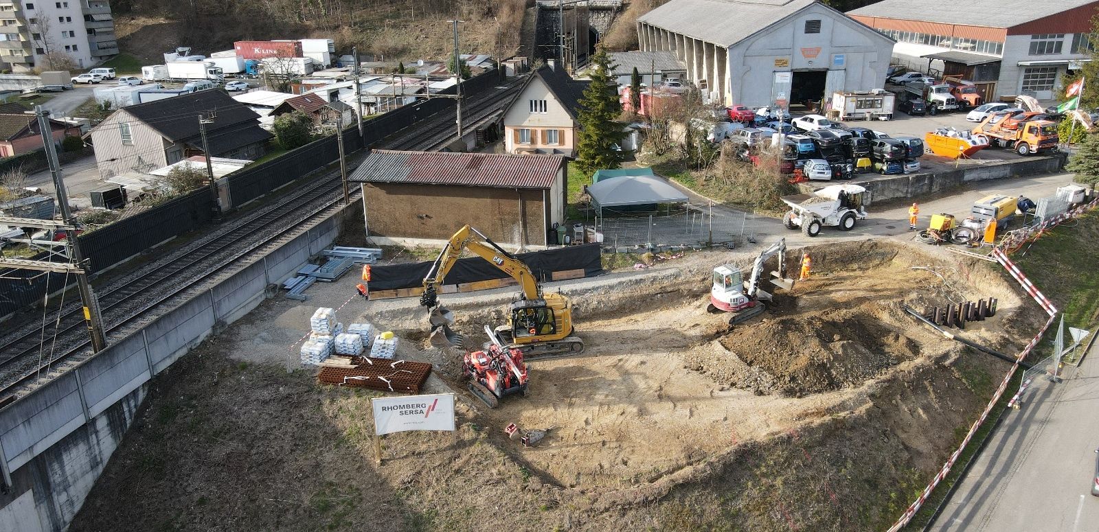 Hauensteintunnel-Störfallbecken-Aushub