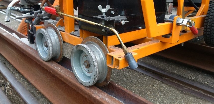 Roboterschweissen Schiene