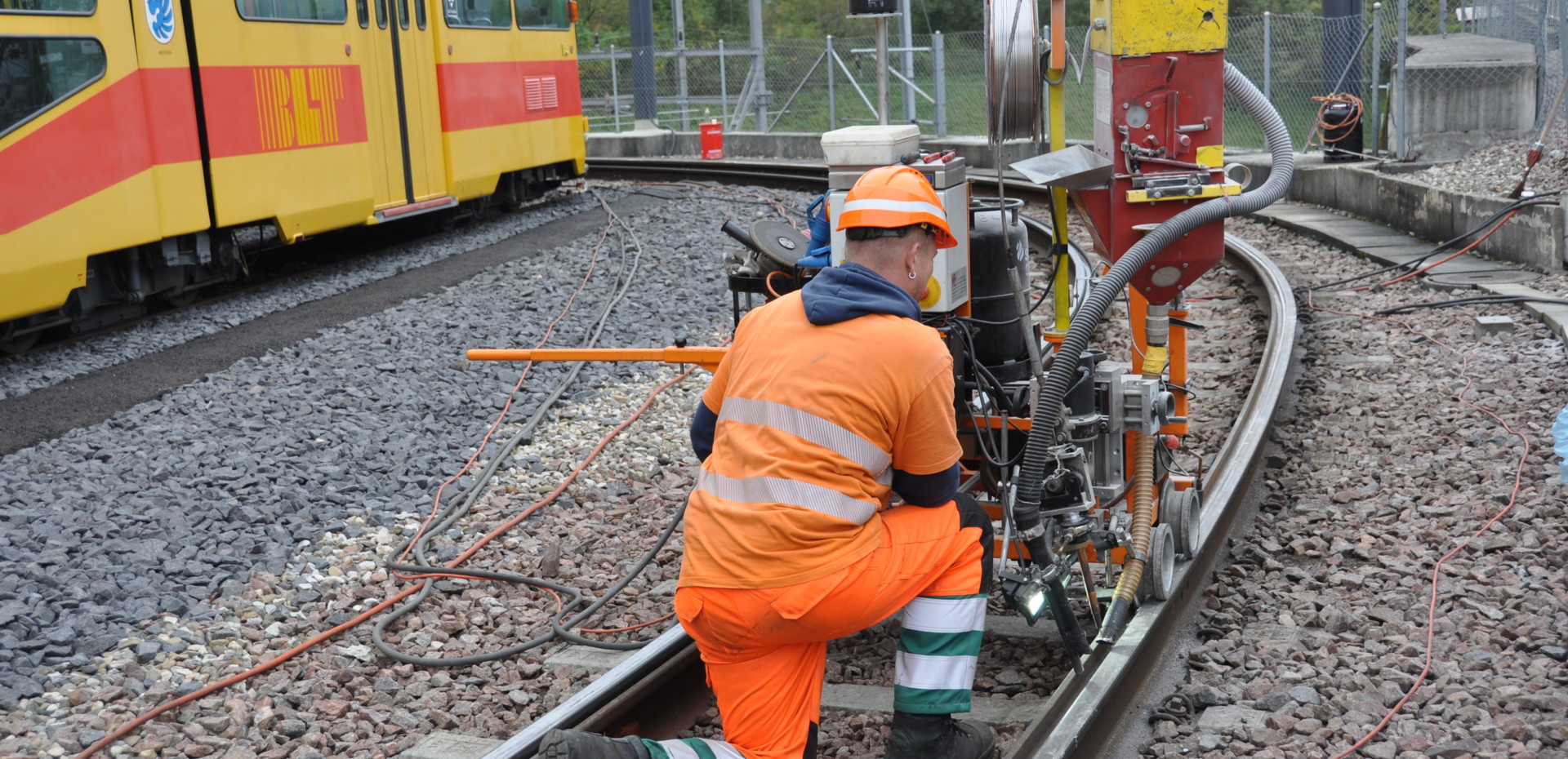 Roboterschweissen Schiene