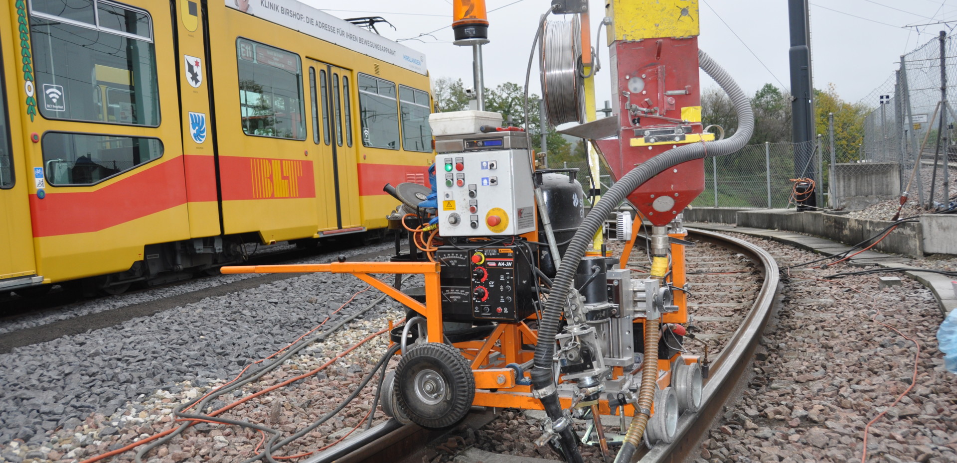 Roboterschweissen Schiene