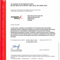 Rhomberg Sersa Rail AG ISO-Certificat 9001 14001 45001 (FR)