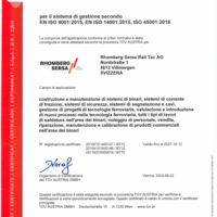Rhomberg Sersa Rail Tec AG ISO-Certificato 9001 14001 45001 (ITA)