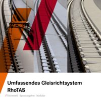 Produktfolder Umfassendes Gleisrichtsystem RhoTAS