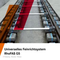 Produktfolder Universelles Feinrichtsystem RhoFAS G5
