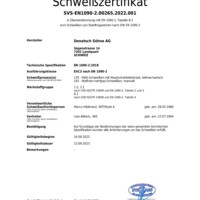 SVS-EN 1090-2 Donatsch Söhne AG