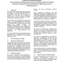 Allgemeine Geschäftsbedingungen Rhomberg Sersa Rail Group Schweiz