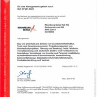 ISO 37301 CM Compliance Management Rhomberg Sersa Rail AG (DE)