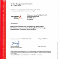 ISO 19600 CM Compliance Management Sersa Maschineller Gleisbau AG