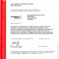 ISO 37301 CM Compliance Management Rhomberg Sersa Rail Tec AG (IT)