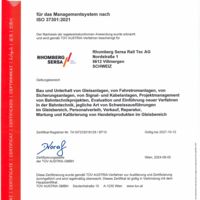 ISO 37301 CM Compliance Management Rhomberg Sersa Rail Tec AG (DE)