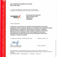 Rhomberg Sersa Rail AG ISO-Certificato 37301 (IT)