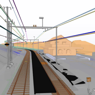 BIM-Bestandsmodellierung RhB Bahnhof S-chanf